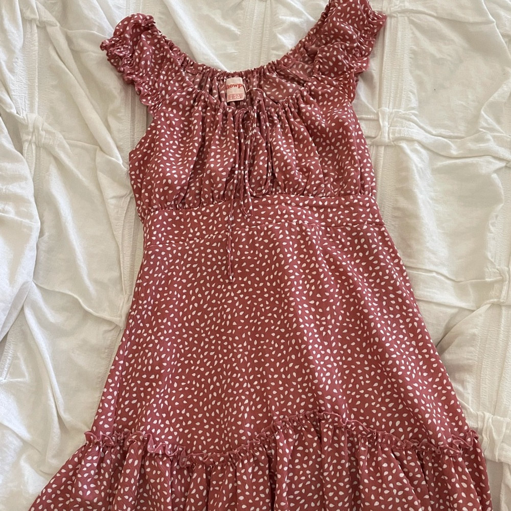 Polka dot mini dress